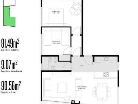 Departamento en Venta en Olivos, USD 162.000