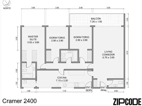 Departamento en Venta en Belgrano, USD 459.000