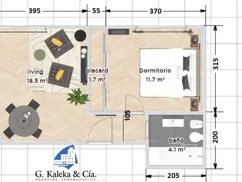 Hermoso 2 amb, piso alto, m/ lum  bcon fces Rivadavia 3900