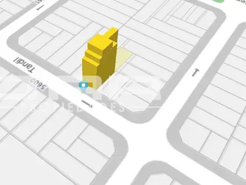 LOTE 8.66x35 CON POSIBILIDAD DE CONSTRUIR PB + 5 PISOS + 2 RETIROS 