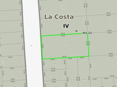 Terreno en venta - 800Mts2 - Las Toninas