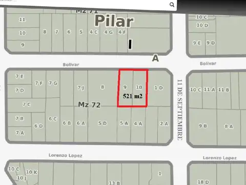 Terreno en Venta en Pilar Centro, USD 365.000