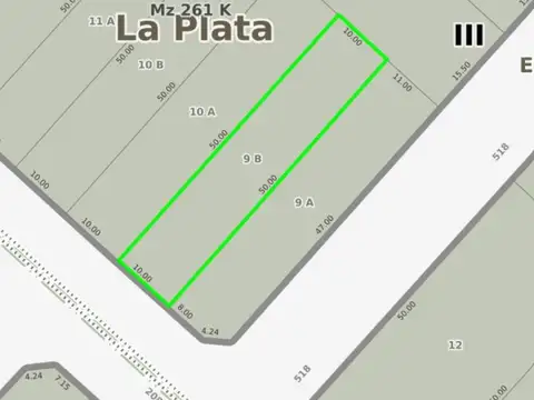 Terreno en Venta en Abasto, USD 85.000