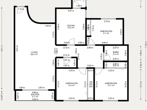Departamento en Venta de 4 ambientes