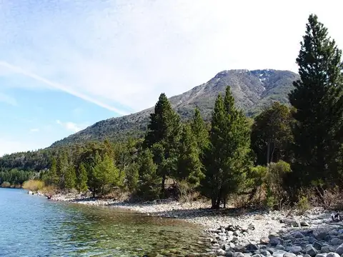 Campo con costa de Lago Nahuel Huapi. Huemul