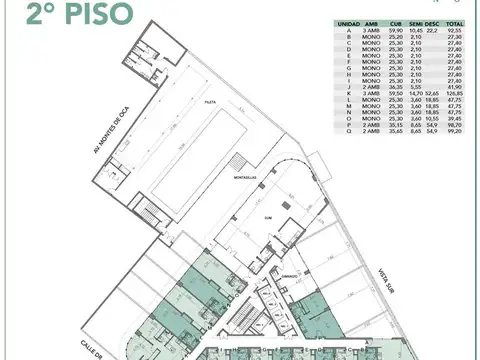 Departamento en Venta de 2 ambientes