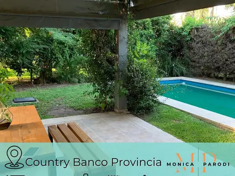 CASA EN VENTA DE 4 AMBIENTES EN COUNTRY BANCO PROVINCIA