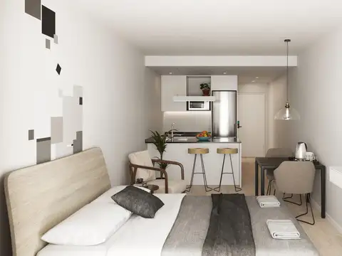 Departamento Monoambiente con 1 baño