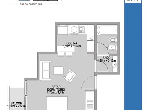 Departamento en Venta en Villa Urquiza, USD 90.800