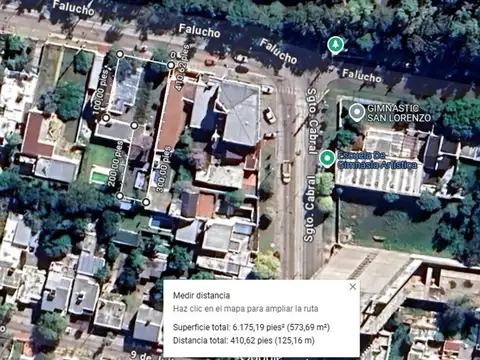 LOTE CONSTRUCTORA 573 M2. CENTRO RIO- SAN LORENZO