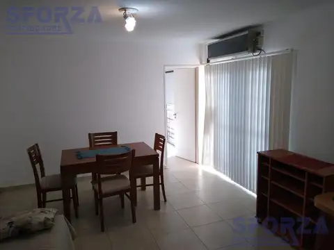 Alquiler de Departamento dos ambientes con balcon amoblado en complejo cerrado