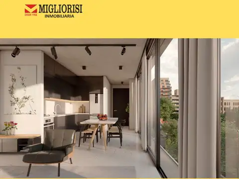 Departamento 2 ambientes con 1 baño