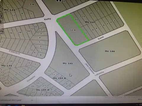 Terreno en Venta de 3,7 m2