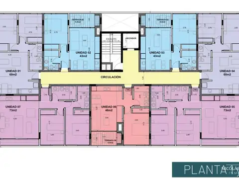 Departamento 3 ambientes con 1 baño