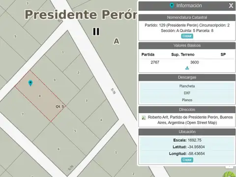 Terreno en Venta de 11907,0 m2