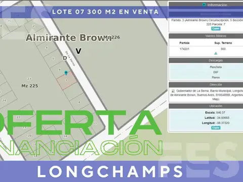 Terreno en Venta de 300,0 m2