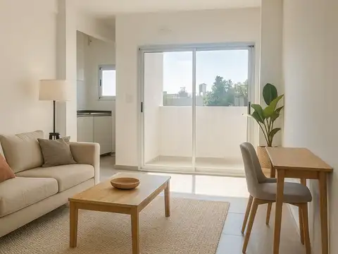 Monoambiente Divisible 43 mts2 con balcon y patio.