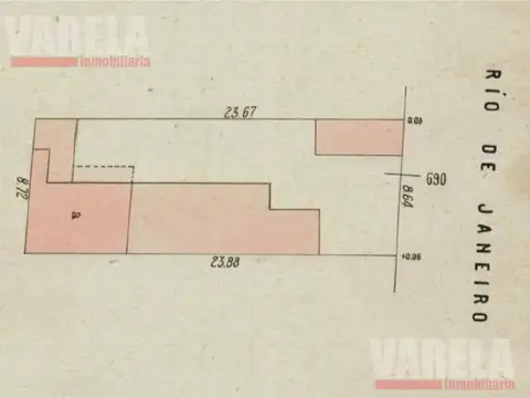 Terreno en Venta 8  mts Frente