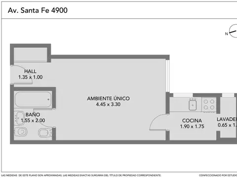 Departamento en Venta de Monoambiente