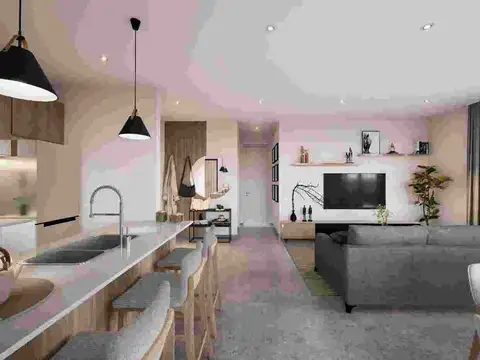 Departamento 3 ambientes con 1 baño