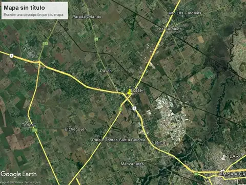 Ex.de la Cruz! Fracción Comercial 3.500 m2 Ruta 8 Int. Ruta 6!