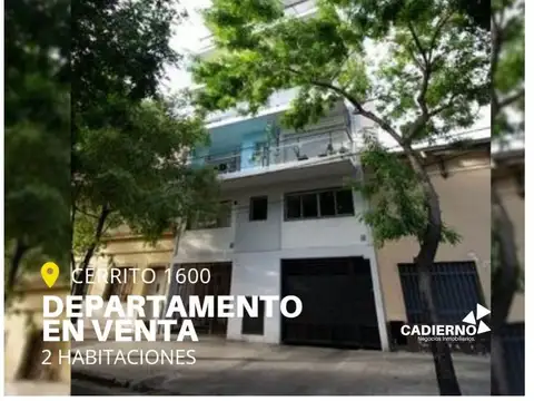 Departamento de dos dormitorios  Cerrito 1668 - Retasado