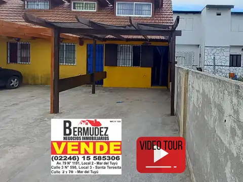 Duplex venta 3 ambientes Mar del tuyu calle 69 entre 1 y costanera