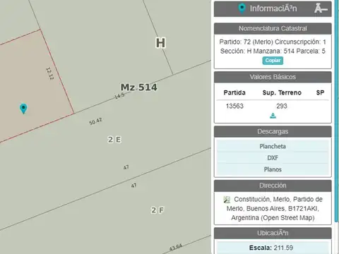 Terreno en Venta en Merlo, USD 99.000