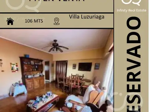 PH en Villa Luzuriaga 3 Amb. - Primer Piso -Balcon - Patio - Parrilla