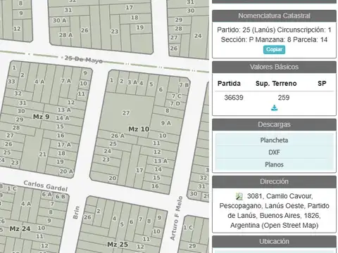 Terreno en Venta en Lanus Oeste, USD 230.000