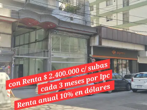 Con renta $ 2.400.000 Gran Ubicación a mts Av. Santa Fe Rural Botanico
