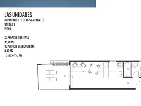 Departamento en Venta en Palermo, USD 188.000