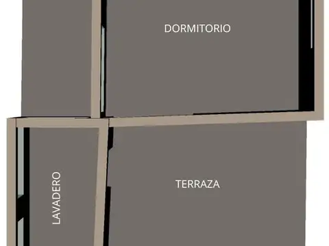 Depto Tipo Casa 4 ambientes con 1 baño