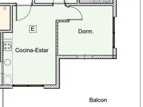 Departamento en Venta de 2 ambientes