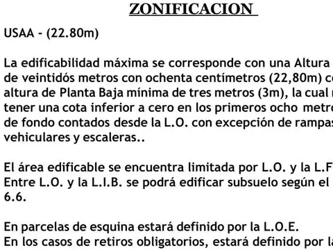 Excelente Terreno a 150 metros del Parque Chacabuco