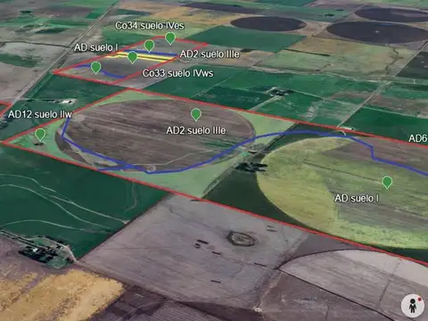 Campo agrícola en venta de 314 hectáreas en Salto.