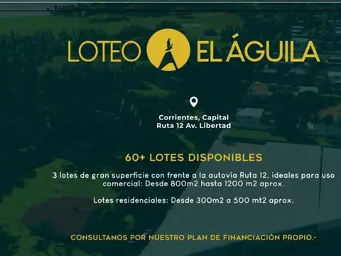 TERRENOS/FRACCIONES/LOTEOS - LOTEOS - CORRIENTES