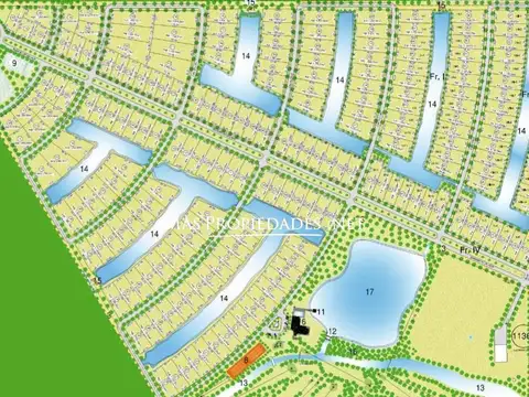 Terreno en Venta 20  mts Fondo