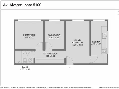 Departamento en Venta de 3 ambientes