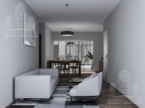 Departamento 3 ambientes con 1 baño