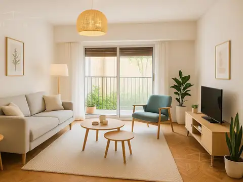 Palermo Venta Av Santa Fe y Bonpland 3 Amb c/ escritorio o dorm - balcón y pisos parquet