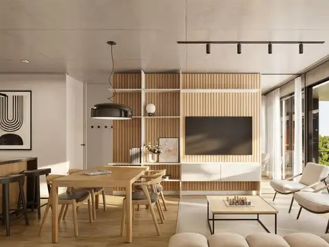 Departamento 2 ambientes con 1 baño