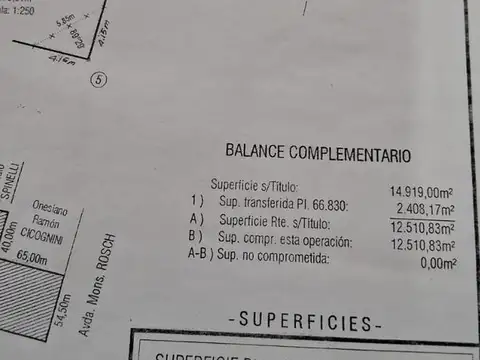 Terreno en Venta 158  mts Fondo