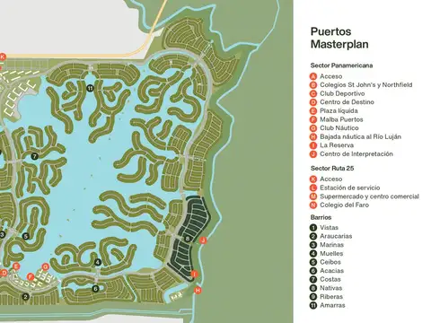 Barrio Puertos del Lago Nativas venta de lote interno