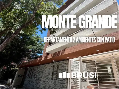DEPARTAMENTO EN VENTA EN MONTE GRANDE DOS AMBIENTES CON PATIO