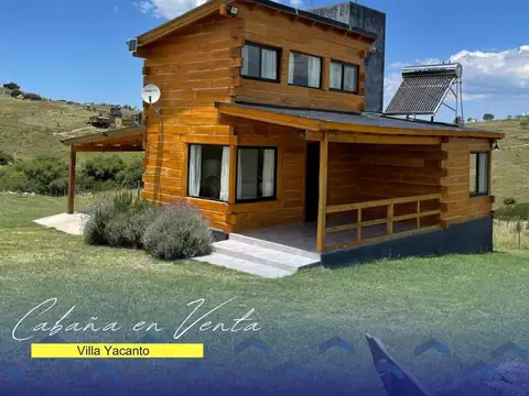CABAÑA EN VENTA TOTALMENTE AMOBLADA EN VILLA YACANTO - LOTEO EL SERENO