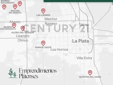 496 y 224. LOTES EN VENTA BARRIO ESCONDIDO, ABASTO.