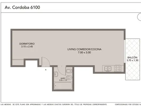 Departamento en Alquiler de Monoambiente