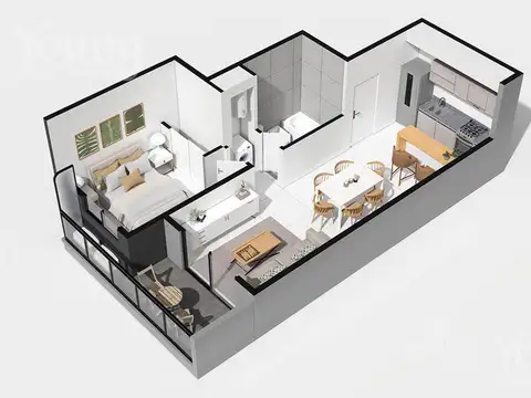 Departamento en Venta de Monoambiente