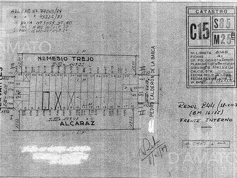 Terreno en Venta 7  mts Frente